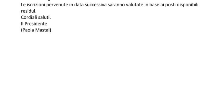 Comunicato ufficiale – Anticipo chiusura iscrizioni anno scolastico 2025/2026